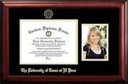 NCAA Texas El Paso Miners Unisex University of Texas El Paso 11 x 8.5 Inches Gold Embossed Diploma Frame with 5 x 7 Inches Portrait Gold Embossed Diploma Frame with 5 x 7 Inches Portrait Brown One Size