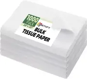 1000 Count White Tissue Paper Pack for Moving, Gift Wrapping & Crafts