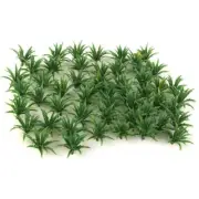 50 MODEL TRAIN DIORAMA SCENERY 3.5cm BUSH Shrub GREEN LEAVES