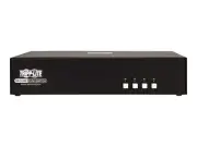 Tripp Lite Secure KVM Switch 4-Port Dual-Monitor HDMI 4K NIAP CAC PP3.0 TAA