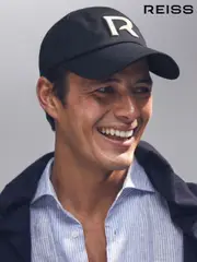 Reiss Navy Swanson Cotton Logo-Embroidered Cap (F57915) | $120