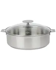 Cristel Mutine Satin 3.5qt Saute Pan With Lid And Removable Handle