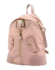 AW17 Moschino Couture Jeremy Scott Peach Bomber Jacket Backpack w/ Gold Hardware