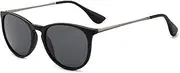 [Schmonti] Polarized Sunglasses for Women Men Vintage Classic Round Sun Glasses Retro Mirrored Lens
