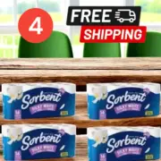 4x Sorbent Silky White Toilet Tissue | 16 pack