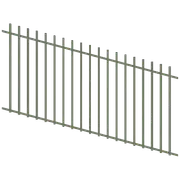 ProtectorAl 1201 - 2400 x 1200mm Pale Eucalypt Raked 16-30º Batten Pool Fence Panel