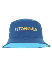 Royal/Sky Reversible Bucket Hat With Emb