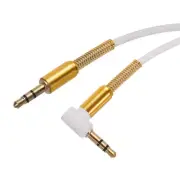 3.5mm TRS Aux Cable Male to Male Auxiliary Audio Headphone Cord 3.3ft, White