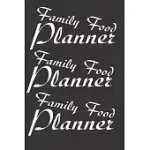 FAMILY FOOD PLANNER: COOKING NOTEBOOK FOR PLANNING, GIFT FOR FAMILY ...