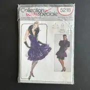 Burda Sewing Pattern 5218 Size 8-18 Tiered Party Dress Bolero Jacket Vintage 90s