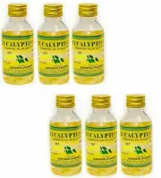 6 Bottles x 50ml (300ml) Eucalyptus Essential Oil Natural Aromatherapy Diffuser