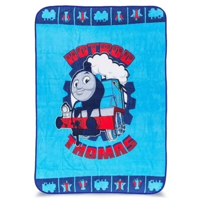 THOMAS THE TANK ENGINE & FRIENDS TRAIN THROW PLUSH BLANKET 46" X 60" **NEW**