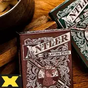 Antler Deep Maroon Playing Cards by Dan and Dave