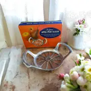 Vtg InGenia Apple Pear Slicer Kitchen Box 1950's Aluminum New Old Stock Orange