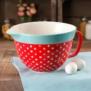 The Pioneer Woman 2.8 Quart Polka Dot Batter Bowl Red * FREE SHIPPING*