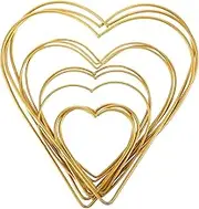 12Pcs Heart Shaped DIY Iron Rings for Crafting Unique Loops for Dreamcatcher Decorations for Handmade Creative Projects