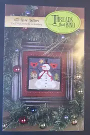 Threads That Bind #673 SNOW DRIFTERS Punch Needle Embroidery Pattern Fabric