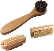 Ipetboom Handwashing Brush Set Wooden Pig Bristles Cleaning Brush Portable and Reliable