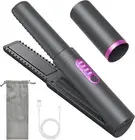 B-Qtech Cordless Hair Straighteners Curler 2 in 1, Mini Portable Travel Wirel...