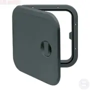 Access Hatches 375mm x 375mm Grey with Removable and Fixed Hinge Boat Caravan