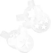 OHPHCALL 4Pcs Ice Cream Maker Nozzles Versatile Dessert Shaping Tips for Ice Cream Machines Easy to Clean and Install for Creative Sweet Treats