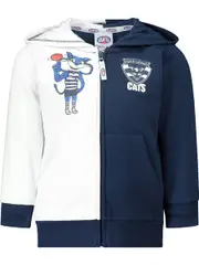 Geelong Cats AFL Toddler Fleece Jacket 0 GEELONG (SOLID)