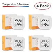 4pcs Digital Thermometer Hygrometer Indoor Mini Temperature LCD Electronic