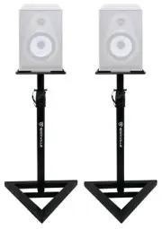 (2) Rockville Adjustable Studio Monitor Speaker Stands For Samson Resolv SE6