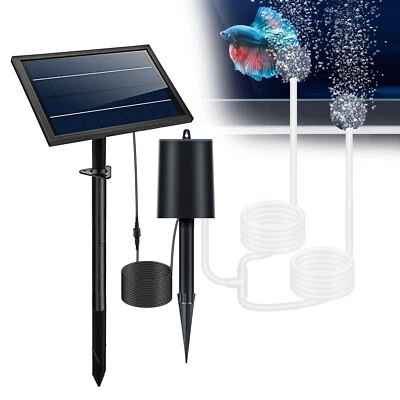 Solar Powered Air Pump Kit 10V 8W Solar Panel Air Pump Aerator Oxygenator