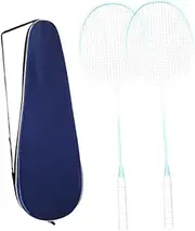 yuksok 2X Badminton Rackets with Carrying Bag,Replacement Professional Badminton Set Racquets for Beginners Women Men Family Friends