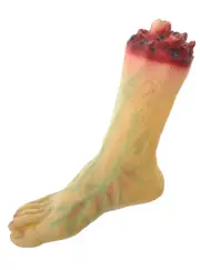 Realistic Severed Zombie Foot Halloween Decoration