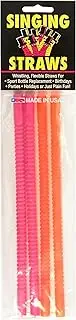 Smartwares 9 inch Whistling Singing Straws 4 pack, Reusable, Safe Plastic, BPA Free, Made in the USA