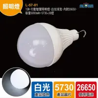 在飛比找Yahoo!奇摩拍賣優惠-阿囉哈LED停電應急燈泡【L-57-01】15W-行動智慧照