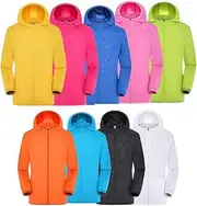 [Generic] Men Women Sun-Protection Clothing Jackets Quick Dry Windbreaker Windproof Ultra-Light Pockets Hiking with Storage Bag