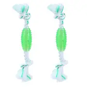 2x Paws & Claws Fresh Breath Pet Dental Rope Mint Flavour 20cm Assorted