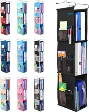 ® 3 Shelf Hanging Locker Organizer for School, Work, Gym, Closet | Deep Shelv...