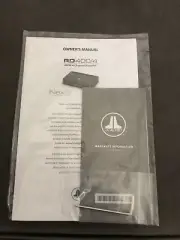 JL Audio RD400/4 Owners Manual With Allen Key (New)