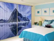 3D Snowy sky 32 Blockout Photo Curtain Printing Curtains Drapes Fabric Window AU