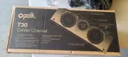 Polk Audio T30 Speaker Center Channel Home Theater Speaker Black Brand New MILLS