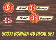 Scott Bonnar 45 Decal Sticker Set - Heavy Duty Weatherproof Fast N Free Postage