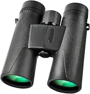 10x42 Compact Binoculars Night Vision for Bird Watching Hiking Theater Opera Anti-Slip Rubber Coating Waterproof