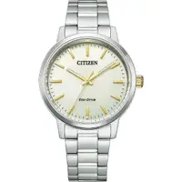在飛比找momo購物網優惠-【CITIZEN 星辰】PAIR 對錶強化玻璃鏡面情人鋼帶錶