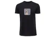 Goorin Bros The Animal Farm T Shirt Top Short Sleeve Dog - Made in Portugal - Black