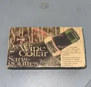 MSC Sommelier 2 Pc Wine Drip Collar Silver Plated. opened Box