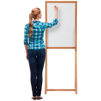 J.Burrows Mobile Whiteboard/Corkboard 600x900mm Pine Frame