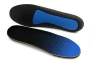 Plantar Fasciitis Insoles for Men/Women Arch Supports Orthotics (Blue, Size:L)