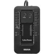 CyberPower EC550G 4+4 Outlets ECO Compact UPS System 550VA 330W 5FT Cord BLACK