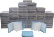 (60) Blue 12 Disc Capacity Clamshell Translucent CD DVD Storage Case CDBR12BL