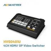 AVMATRIX HVS0401U 4 -CH HDMI/DP Video Switcher PC Remote Control Live Streaming