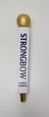 Strongbow Gold Apple Hard Cider Beer Keg Tap Handle White 12" New in box